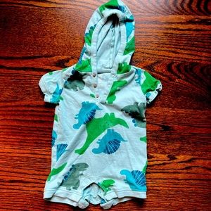 Just One You by Carter’s dinosaur hooded romper - 3-6 months